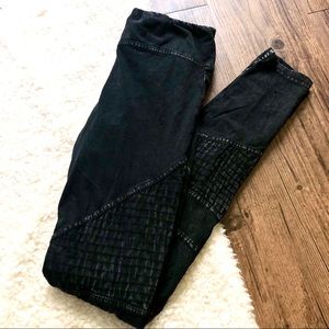 Black moto cross leggings